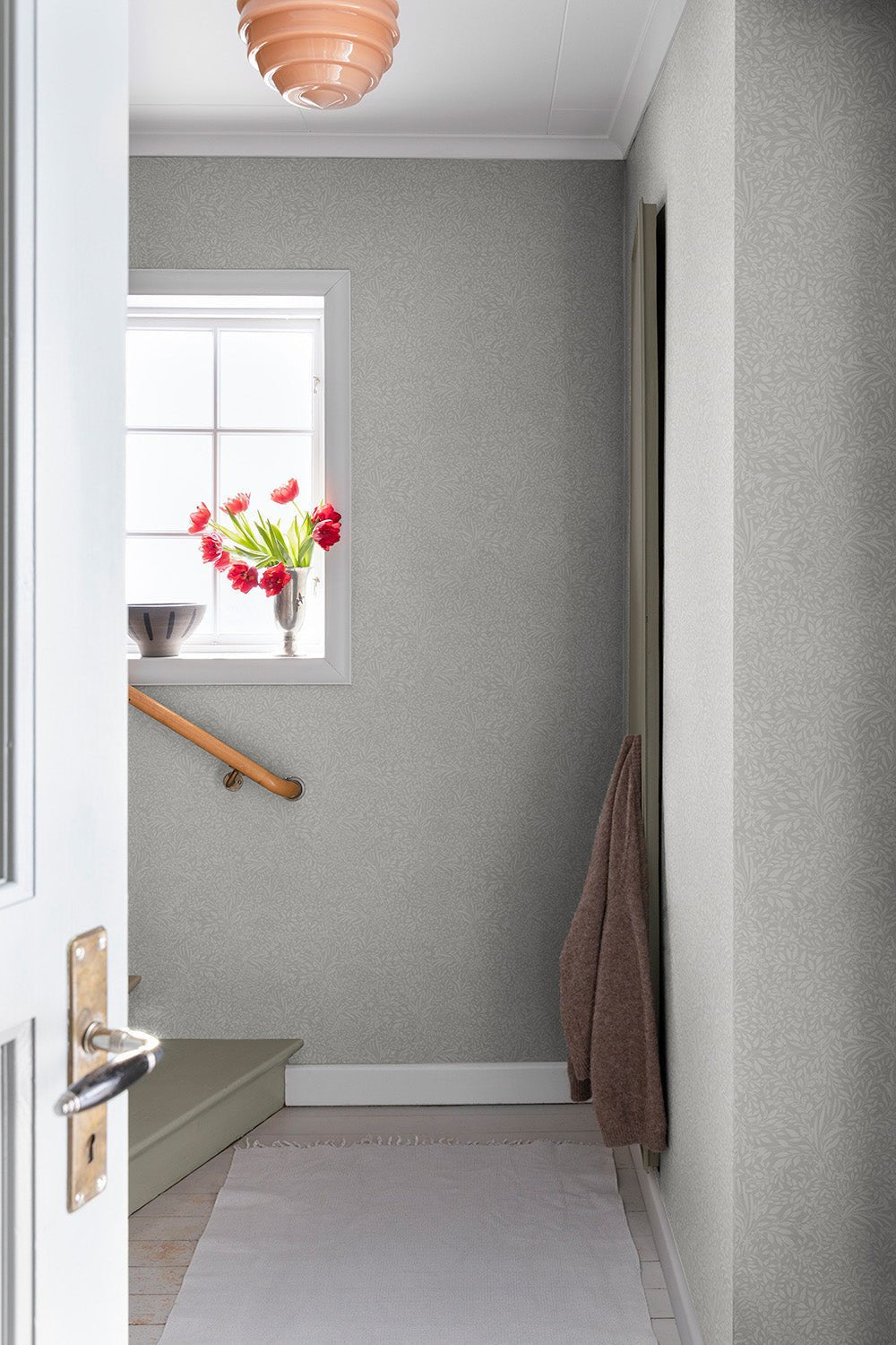 Kristina Wallpaper - Light Gray - Midbec - 92116 - Premier Wallcovering
