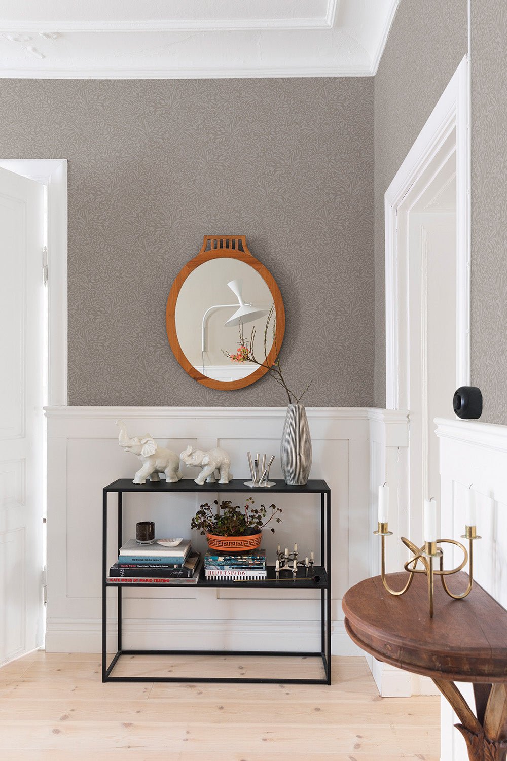 Kristina Wallpaper - Greige - Midbec - 92118 - Premier Wallcovering