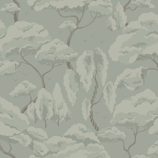 Kristoffer Wallpaper - Sage Green - Sandberg - S10124 - Premier Wallcovering