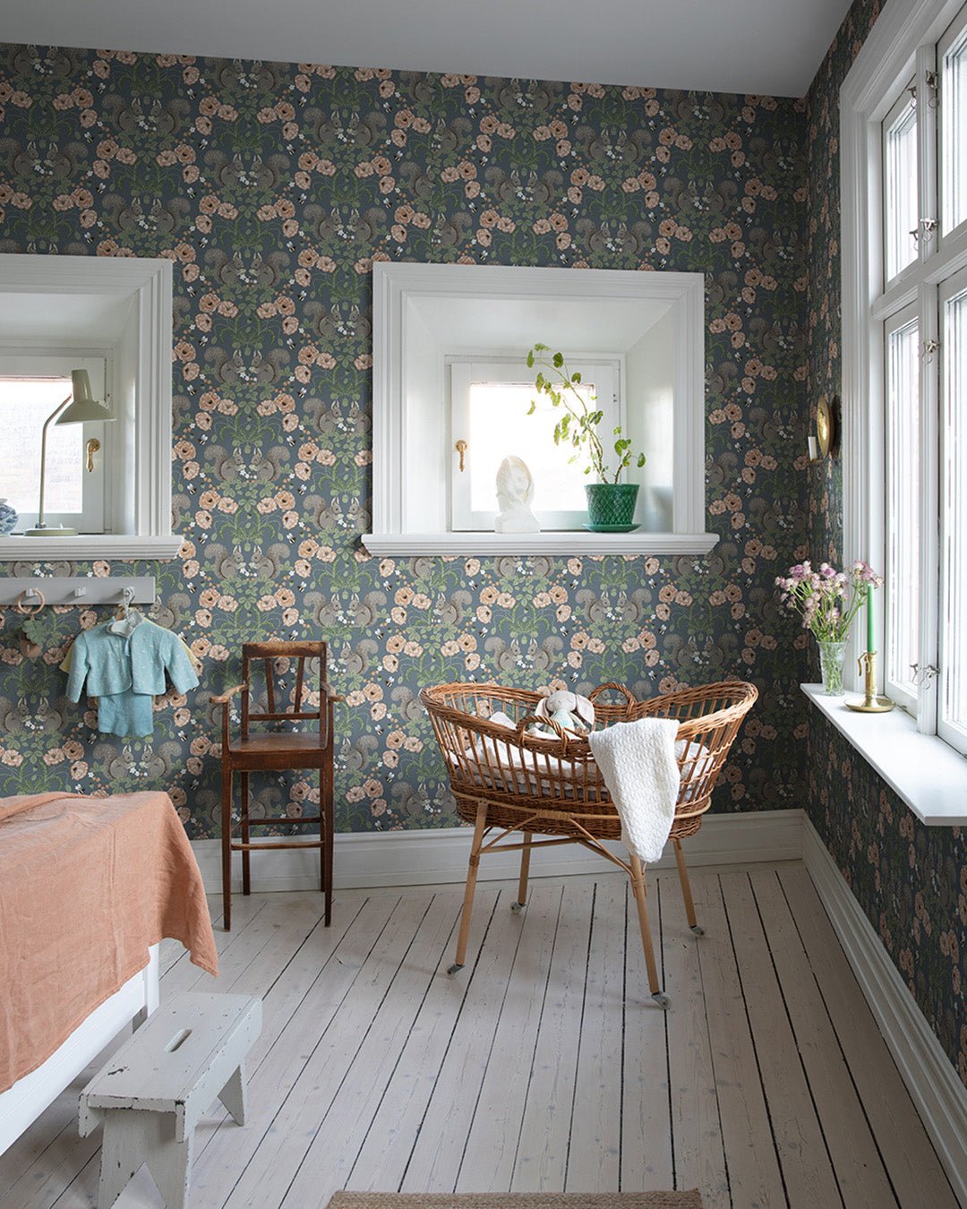 Kurre Wallpaper - Dark Blue - Midbec - 44122 - Premier Wallcovering