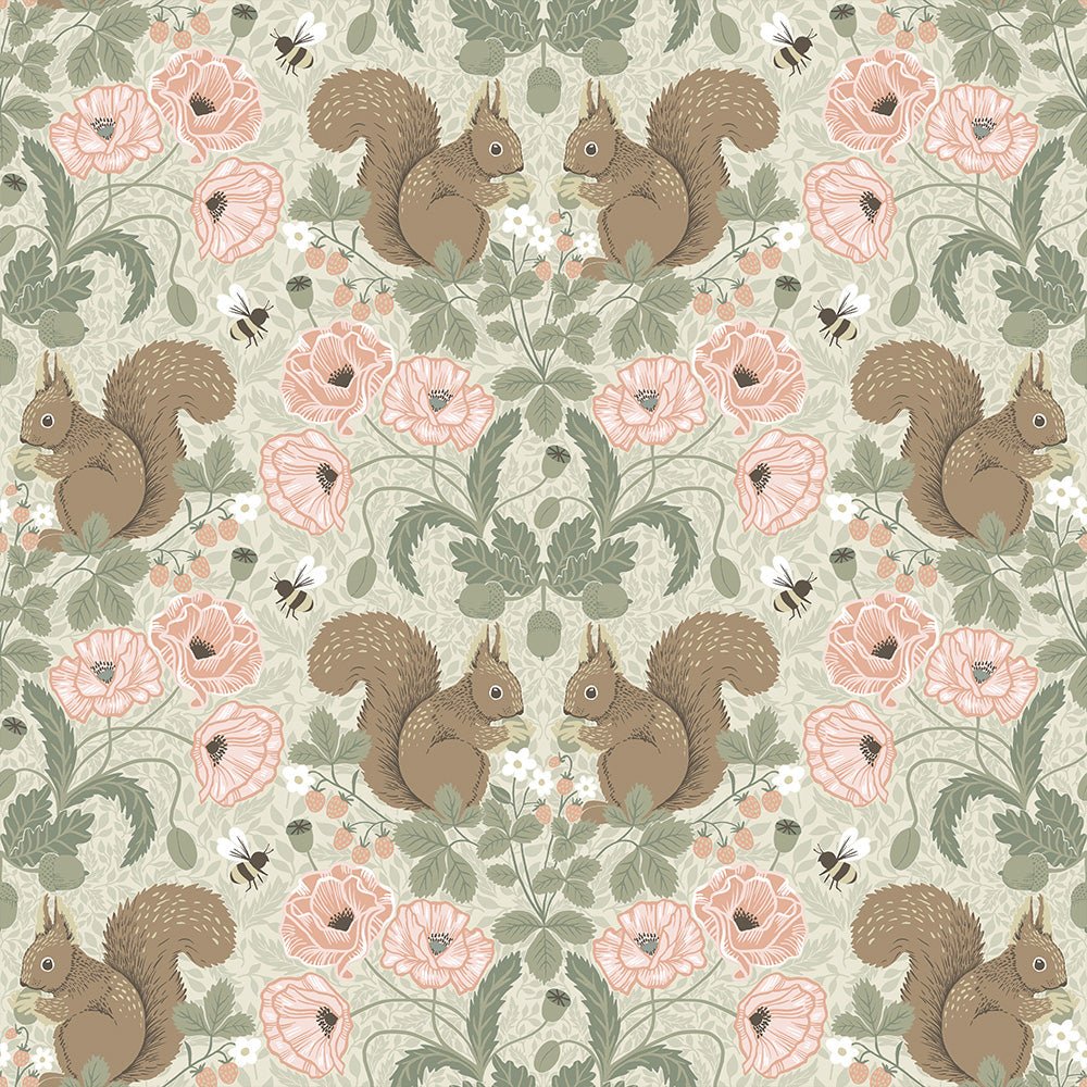 Kurre Wallpaper - Pink - Midbec - 44120 - Premier Wallcovering