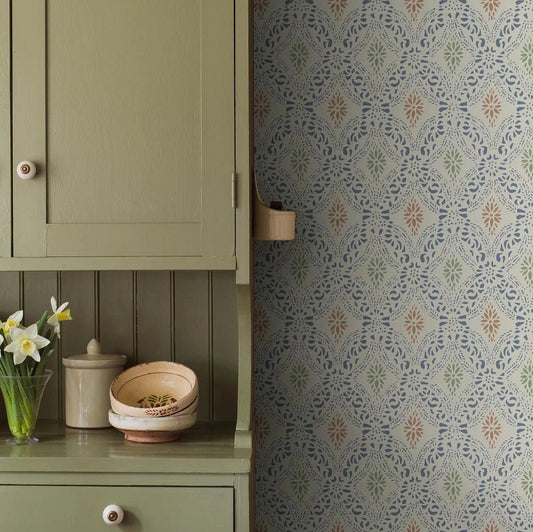 Kvarnholmen Wallpaper - Blue - Boråstapeter - 8054 - Premier Wallcovering