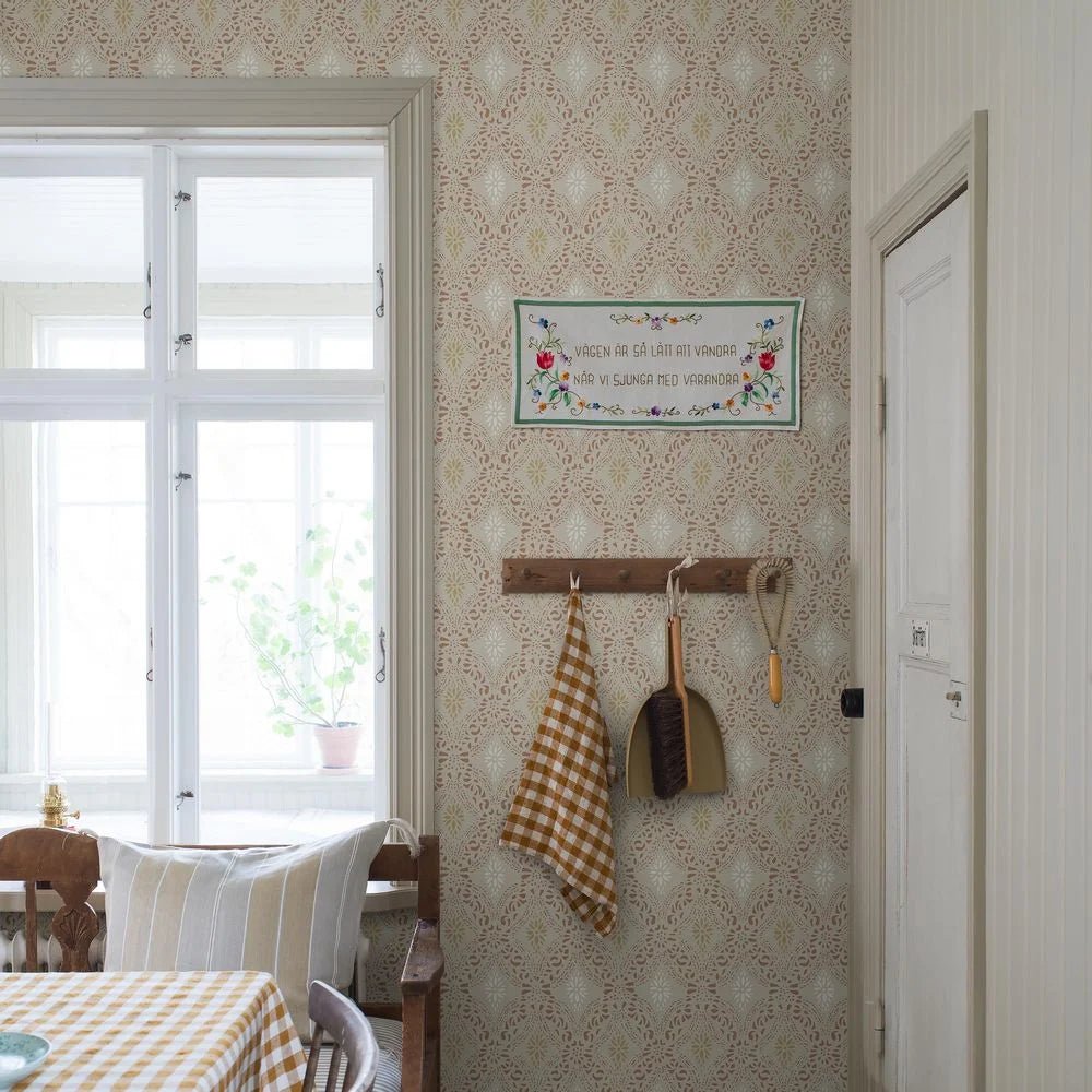 Kvarnholmen Wallpaper - Terracotta - Boråstapeter - 8055 - Premier Wallcovering