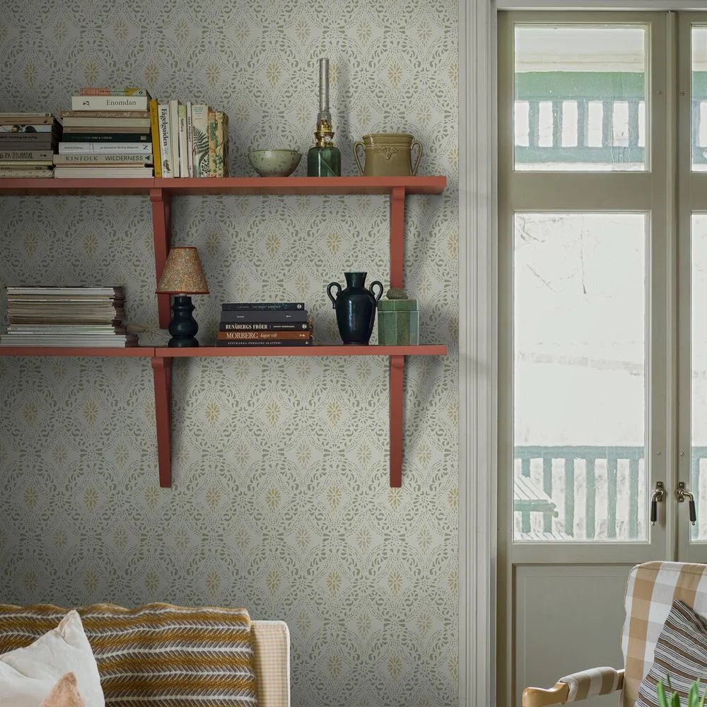 Kvarnholmen Wallpaper - Ivory - Boråstapeter - 8056 - Premier Wallcovering