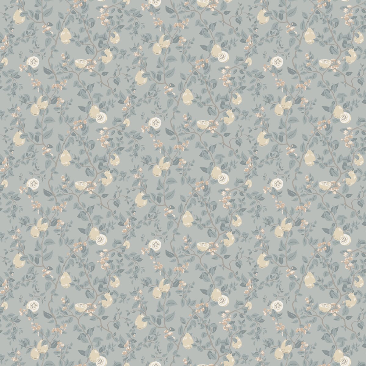 Kvitten Wallpaper - Soft Blue - Sandberg - S10168 - Premier Wallcovering