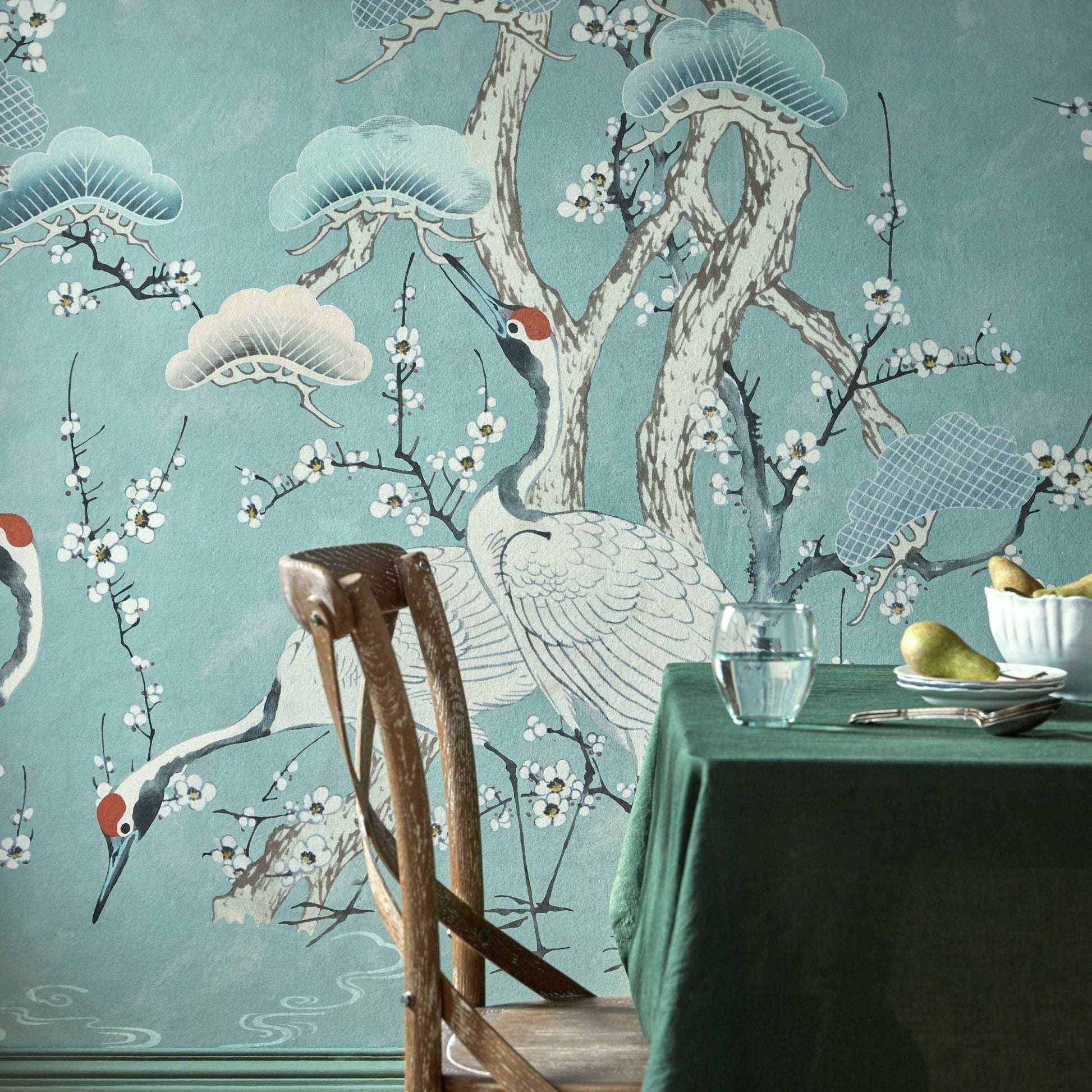 Kyoto Blossom Wall Mural - Mist - 1838 wallcoverings - 2311 - 174 - 03 - Premier Wallcovering
