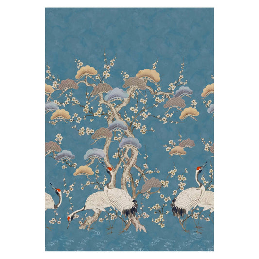 Kyoto Blossom Wall Mural - Prussian Blue - 1838 wallcoverings - 2311 - 174 - 01 - Premier Wallcovering