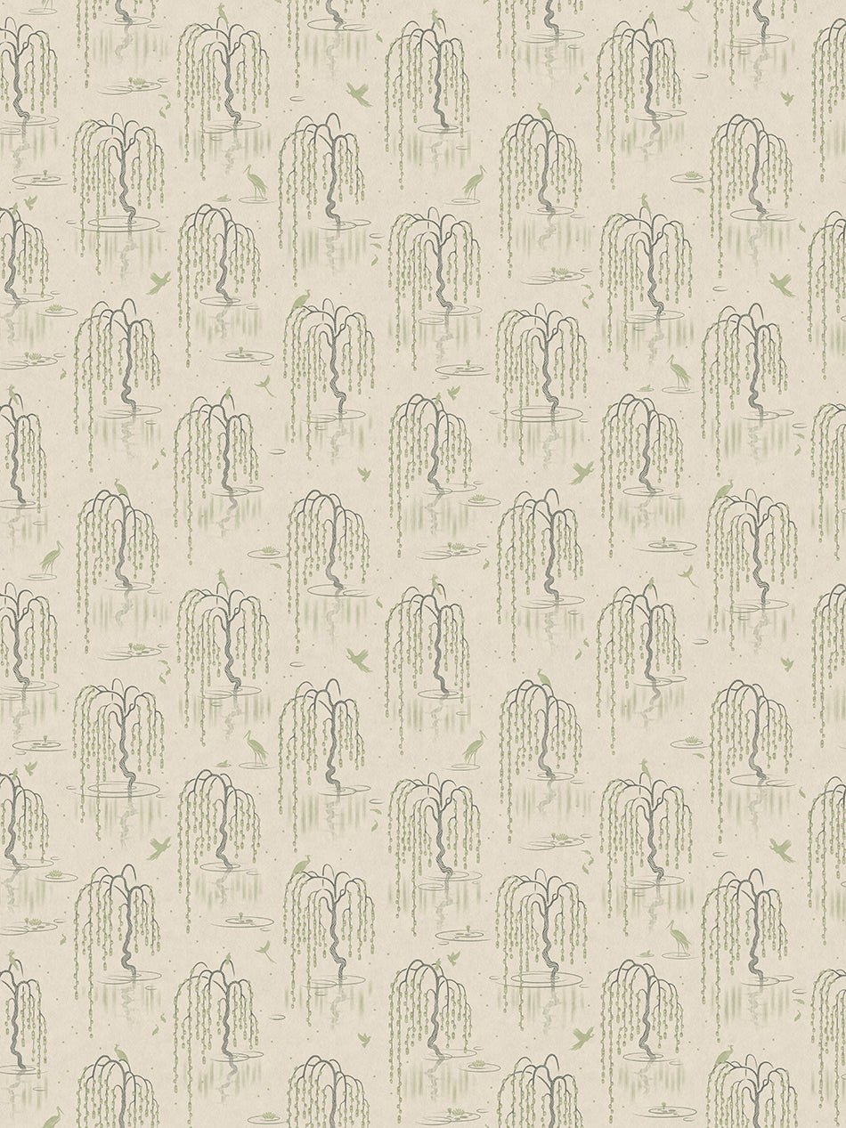 Kyoto Blossom Wallpaper - Zen Sage - Divine Savages - DVS147-KYOTO-ZSAG-WR - Premier Wallcovering
