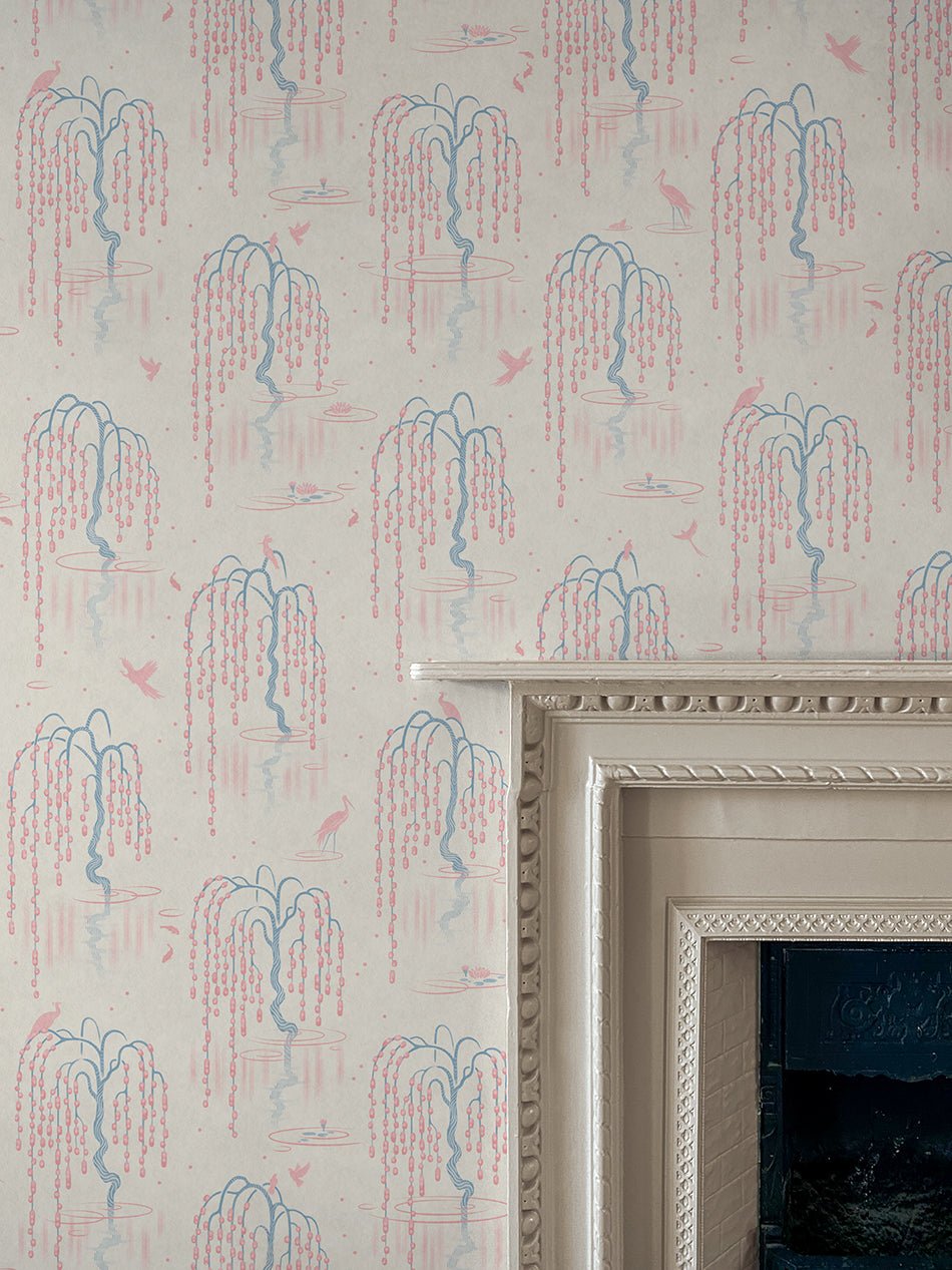 Kyoto Blossom Wallpaper - Kimono Cream - Divine Savages - DDVS150-KYOTO-KCRM-WR - Premier Wallcovering