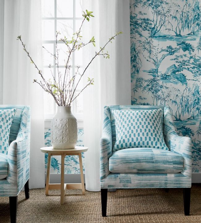 Kyoto Wallpaper - Navy - AT9826 - Anna French - Premier Wallcovering