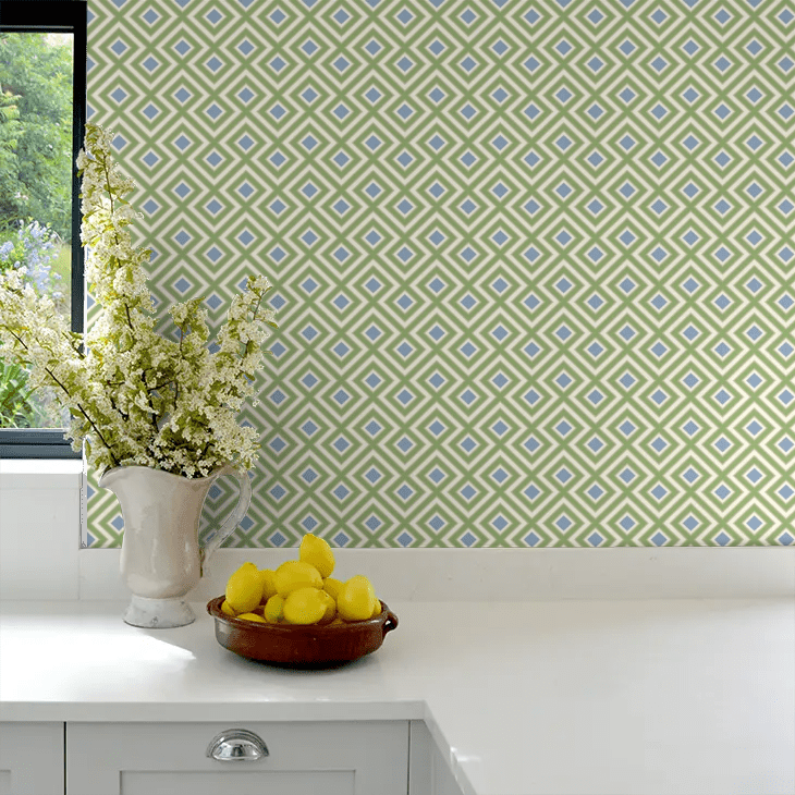 La Fiorentina Small Wallpaper - Emerald/ Blue - GP & J Baker - BW45098/3 - Premier Wallcovering