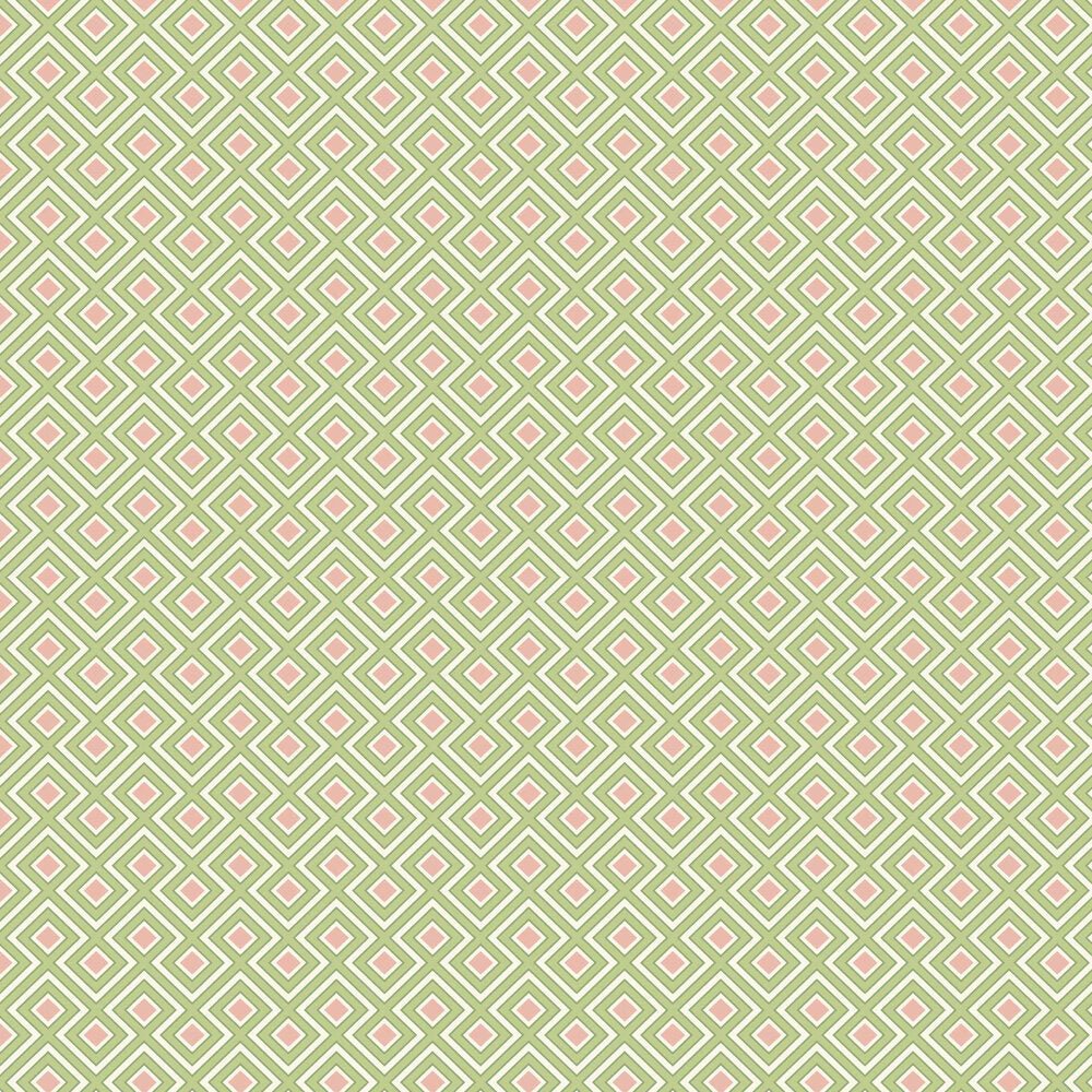La Fiorentina Small Wallpaper - Green/ Blush - GP & J Baker - BW45098/2 - Premier Wallcovering