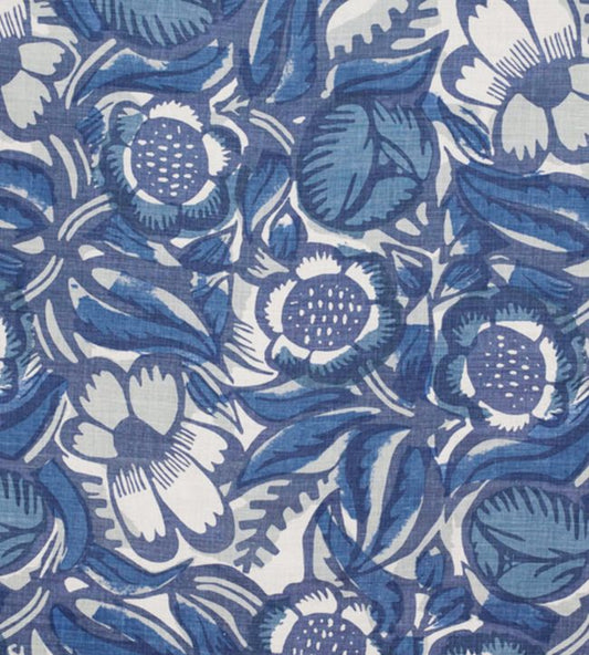 La Foret Fabric - Indigo - Christopher Farr Cloth - CF136 - 03 - Premier Wallcovering