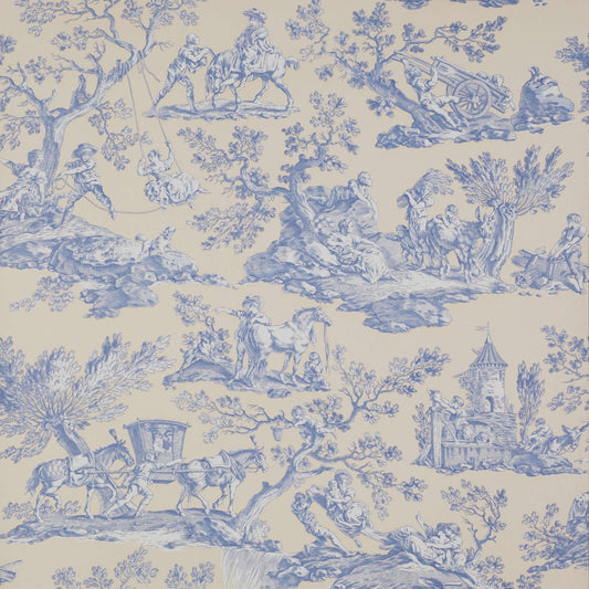 La Musardiere Wallpaper - Bleu - Manuel Canovas - 03015/03 - Premier Wallcovering