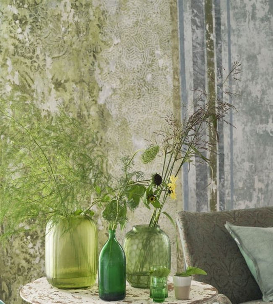 La Rotonda Scene 2 Wallpaper - Olive - PDG1096/01 - Designers Guild - Premier Wallcovering