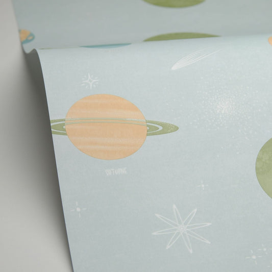 La Voie Lactee Wallpaper - Vert D'eau - Caselio - 105687000 - Premier Wallcovering