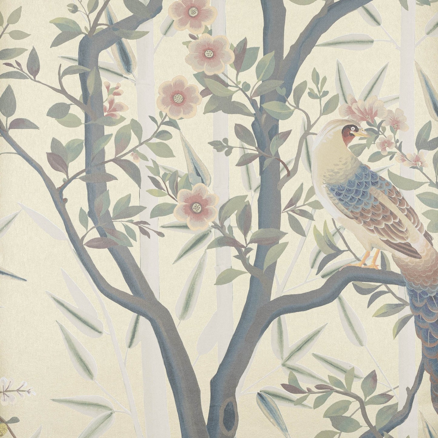 La Voliere Wallpaper - Vieil Or - Manuel Canovas - 03128-03 - Premier Wallcovering