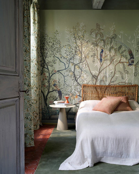 La Voliere Wallpaper - Laurier - Manuel Canovas - 03128-01 - Premier Wallcovering