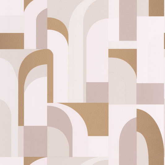Labyrinth Doors Wallpaper - Beige - Caselio - 102081029 - Premier Wallcovering