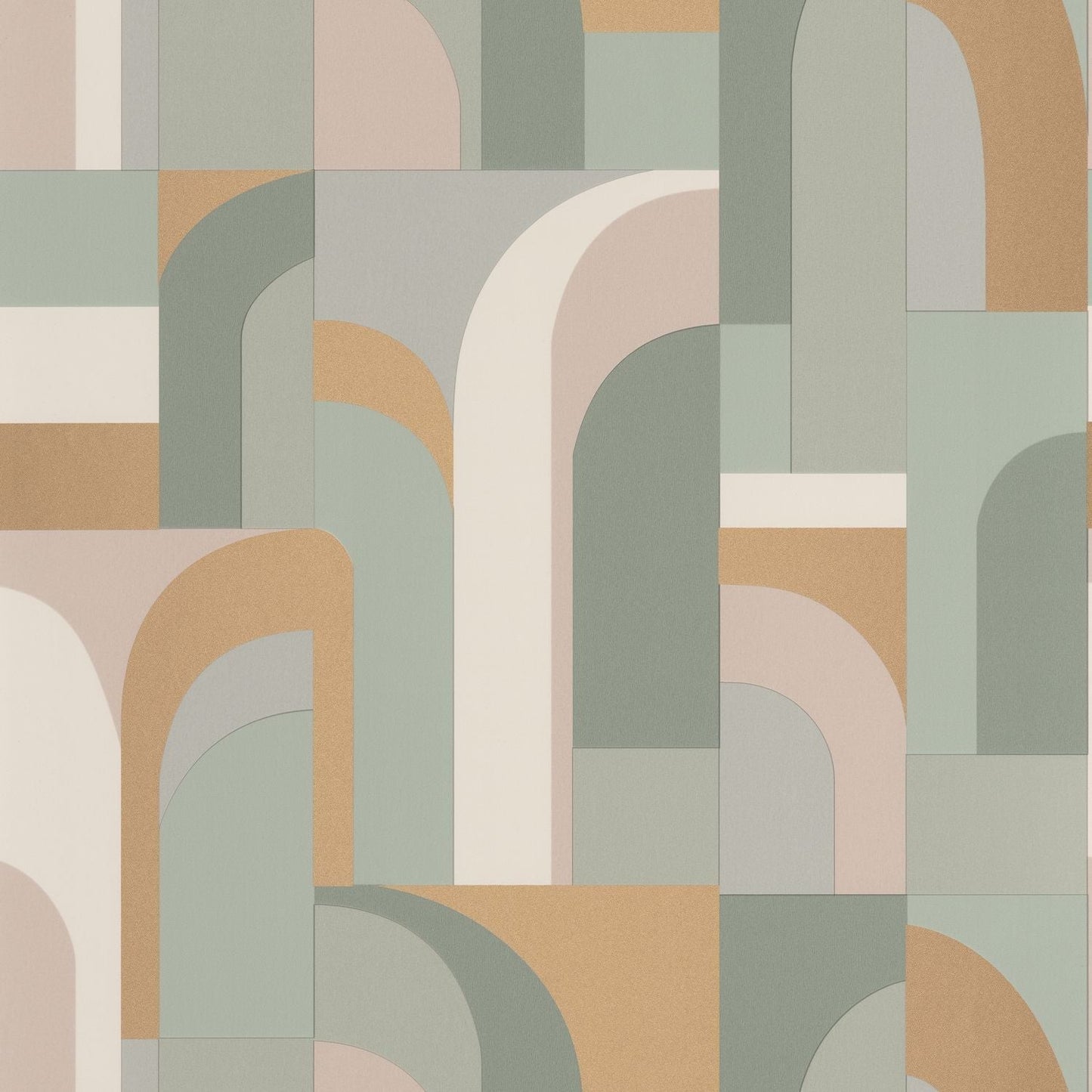 Labyrinth Doors Wallpaper - Amande - Caselio - 102087026 - Premier Wallcovering