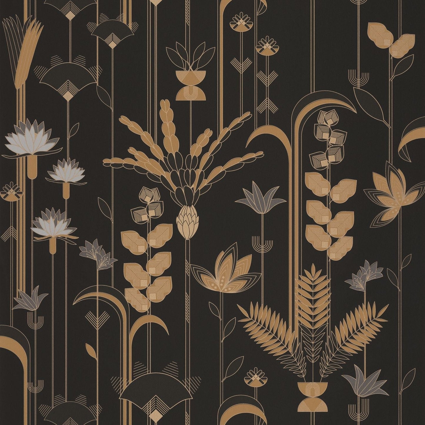 Labyrinth Ephemeral Wallpaper - Noir - Caselio - 102099020 - Premier Wallcovering