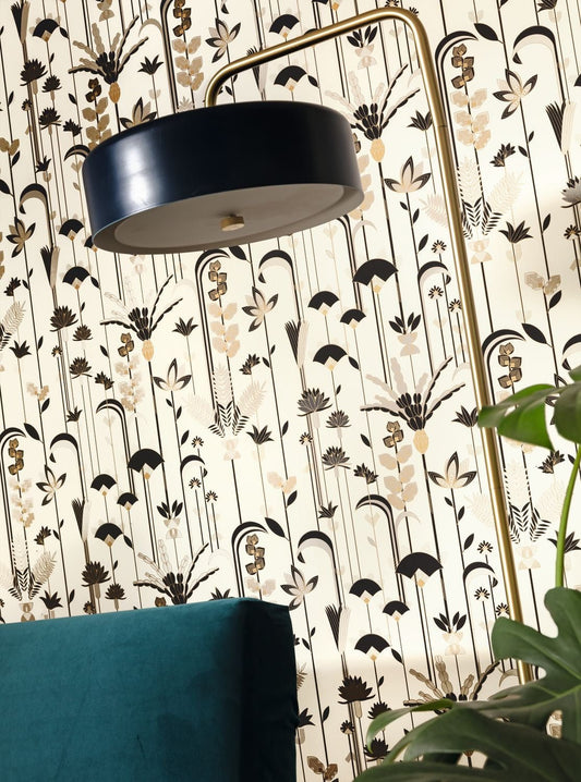 Labyrinth Ephemeral Wallpaper - Beige - Caselio - 102090020 - Premier Wallcovering