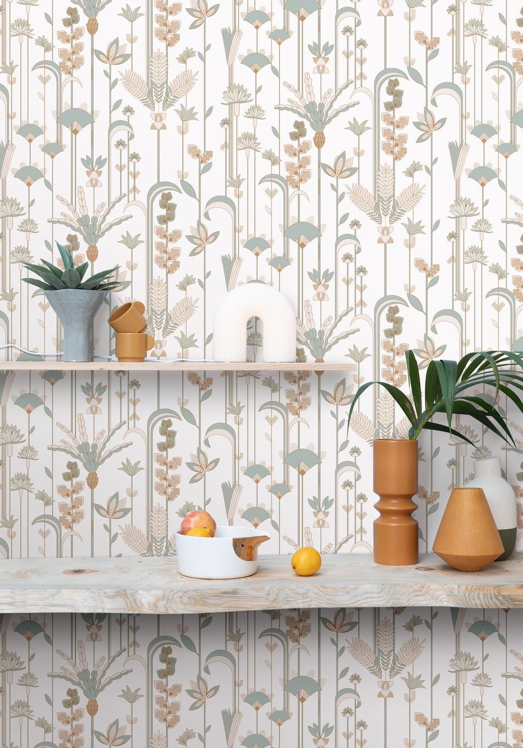 Labyrinth Ephemeral Wallpaper - Amande - Caselio - 102097028 - Premier Wallcovering