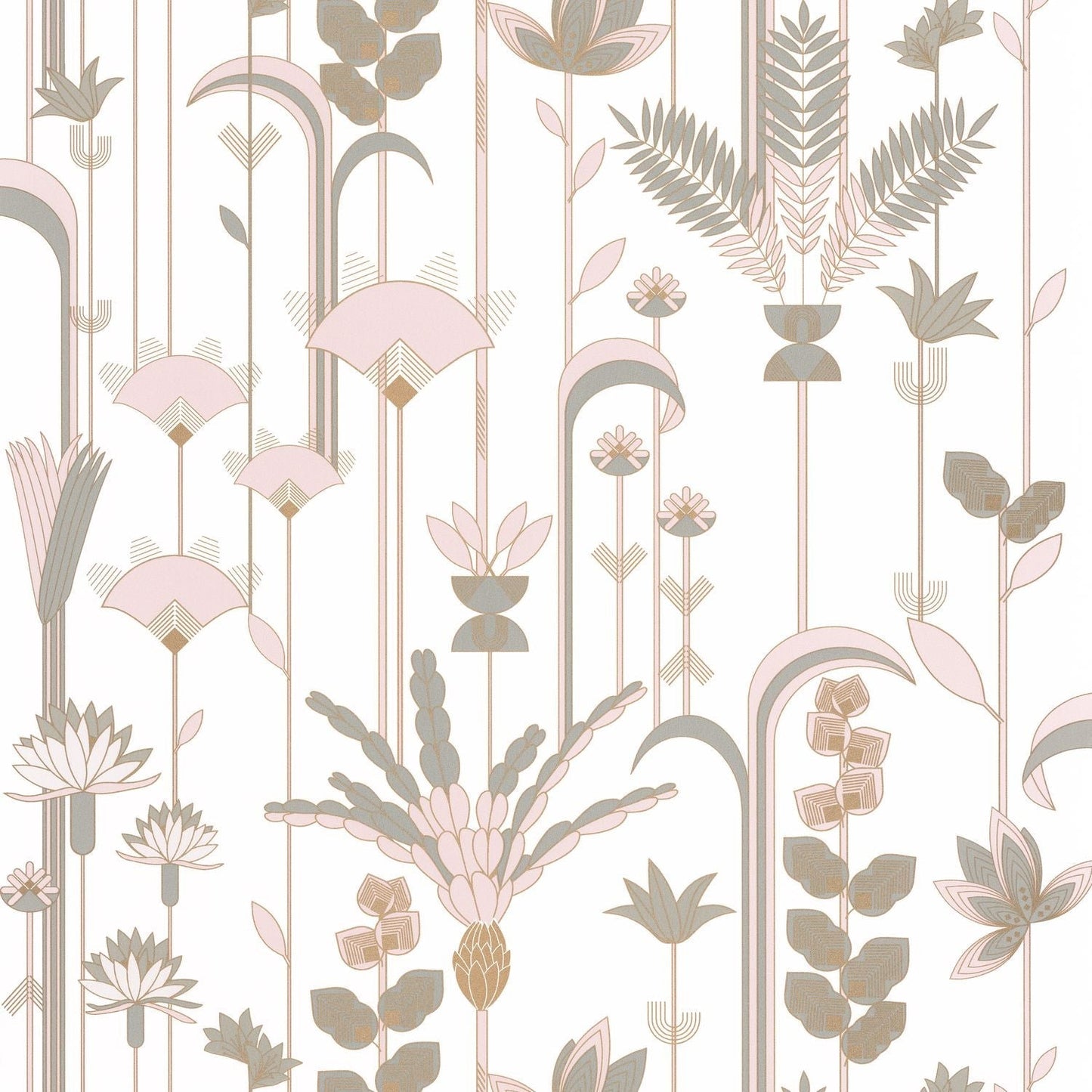Labyrinth Ephemeral Wallpaper - Amande - Caselio - 102097028 - Premier Wallcovering
