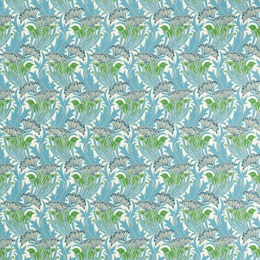 Laceflower Fabric - Pistachio/Lichen - Morris & Co - 227228 - Premier Wallcovering