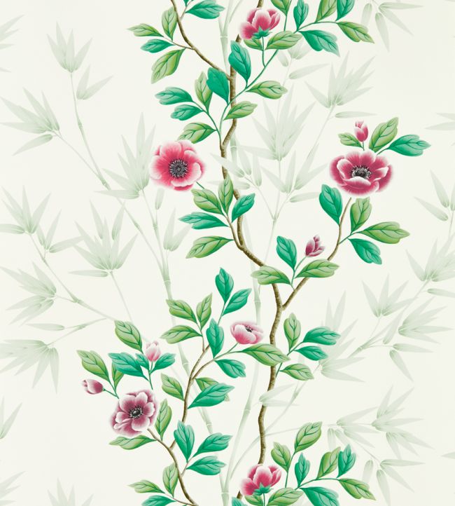 Lady Alford Wallpaper - Fig Blossom/ Magenta - HDHW112899 - Harlequin - Premier Wallcovering