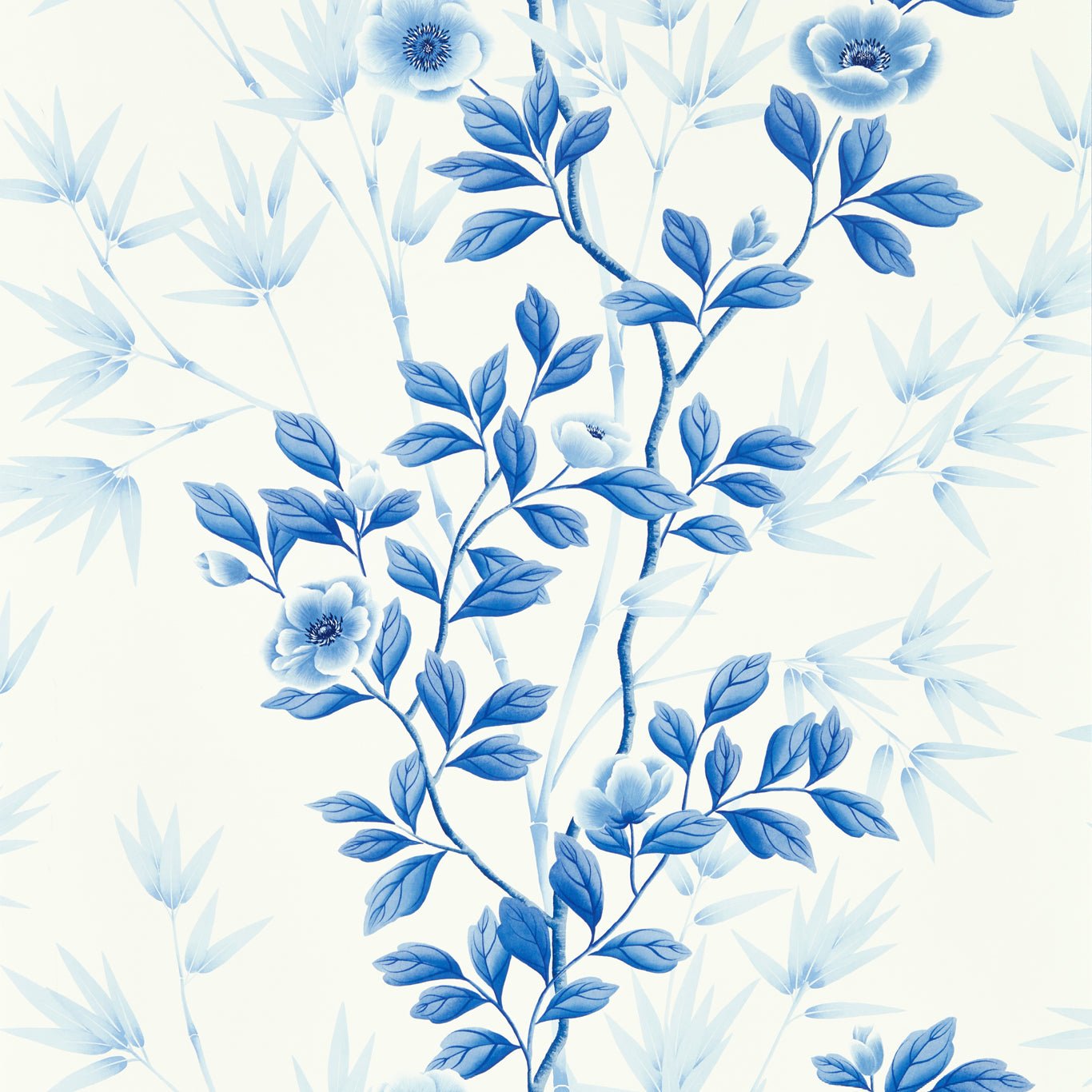 Lady Alford Wallpaper - Porcelain / China Blue - Harlequin - HDHW112898 - Premier Wallcovering