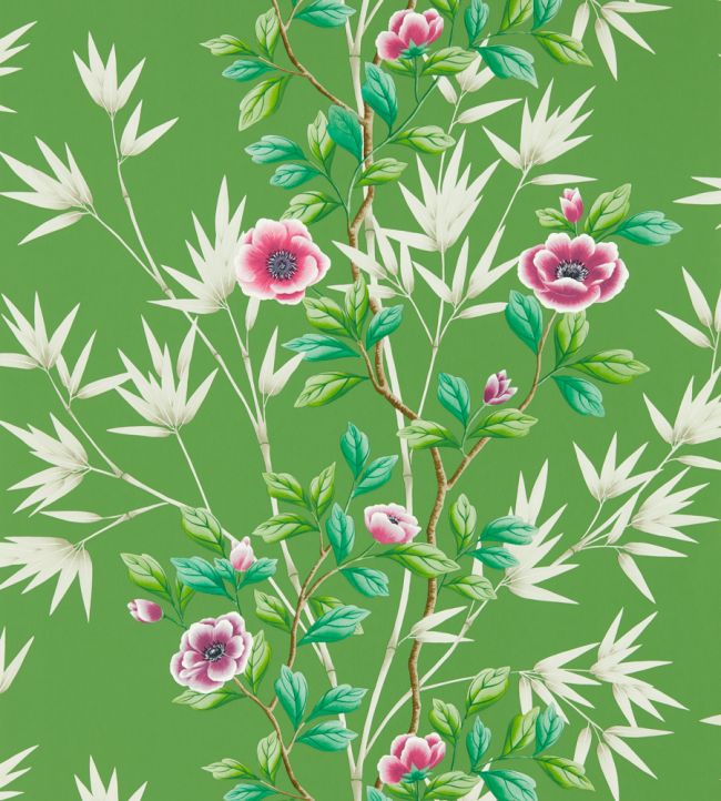 Lady Alford Wallpaper - Apple/Magenta - HDHW112900 - Harlequin - Premier Wallcovering