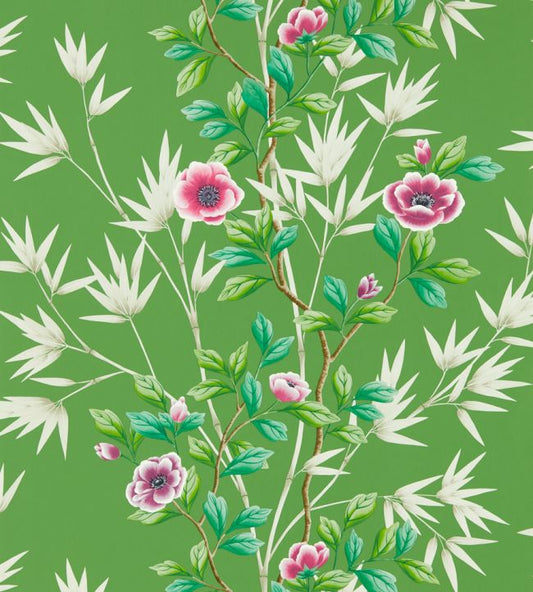 Lady Alford Wallpaper - Apple/Magenta - HDHW112900 - Harlequin - Premier Wallcovering