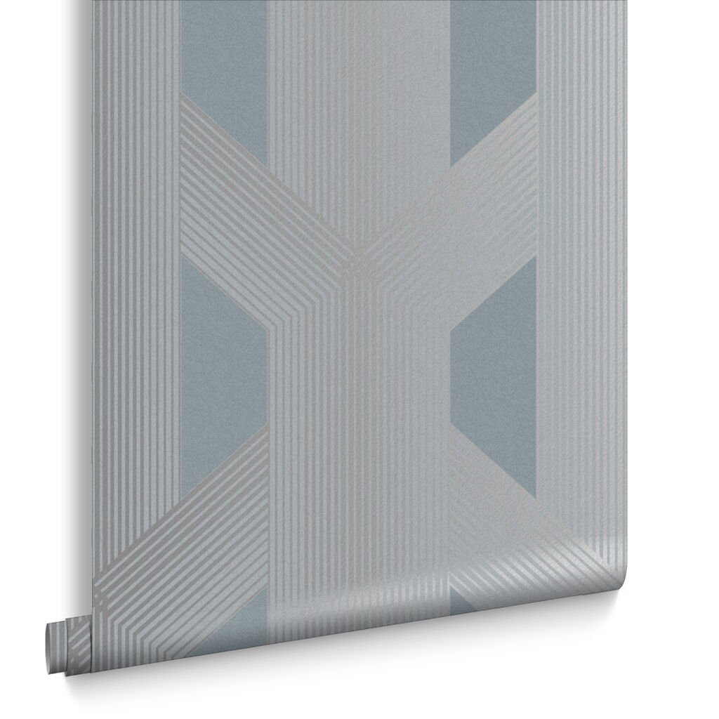 Lagom Geo Wallpaper - Deep Sky - Graham & Brown - 106759 - Premier Wallcovering