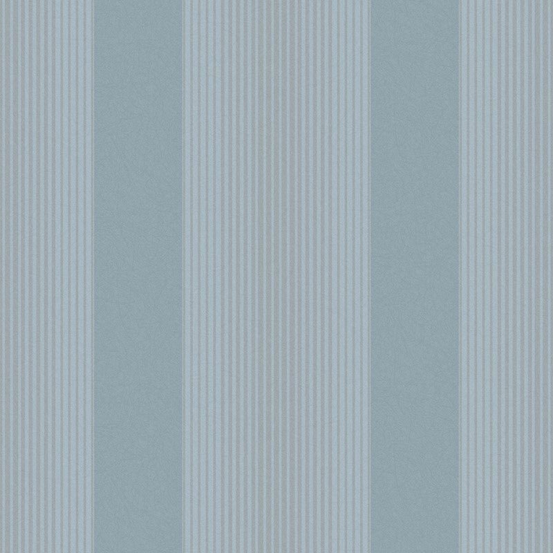 Lagom Stripe Wallpaper - Deep Sky - Graham & Brown - 106764 - Premier Wallcovering