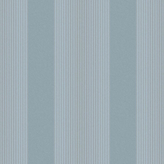 Lagom Stripe Wallpaper - Deep Sky - Graham & Brown - 106764 - Premier Wallcovering