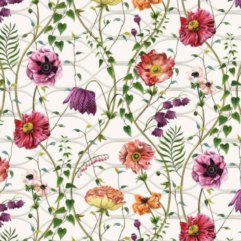 Lamorran Trail Wallpaper - Fuchsia - Osborne & Little - W7684-01 - Premier Wallcovering