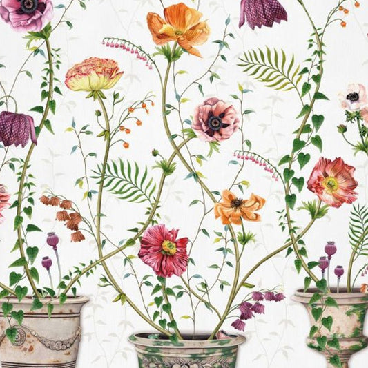 Lamorran Wallpaper - Ivory - Osborne & Little - W7683-01 - Premier Wallcovering