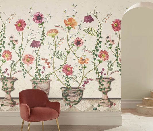 Lamorran Wallpaper - Ivory - Osborne & Little - W7683-01 - Premier Wallcovering