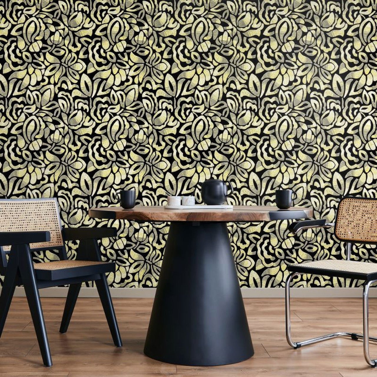 Lana Pepper Wallpaper - Mustard - Hohenberger - 81341 - Premier Wallcovering