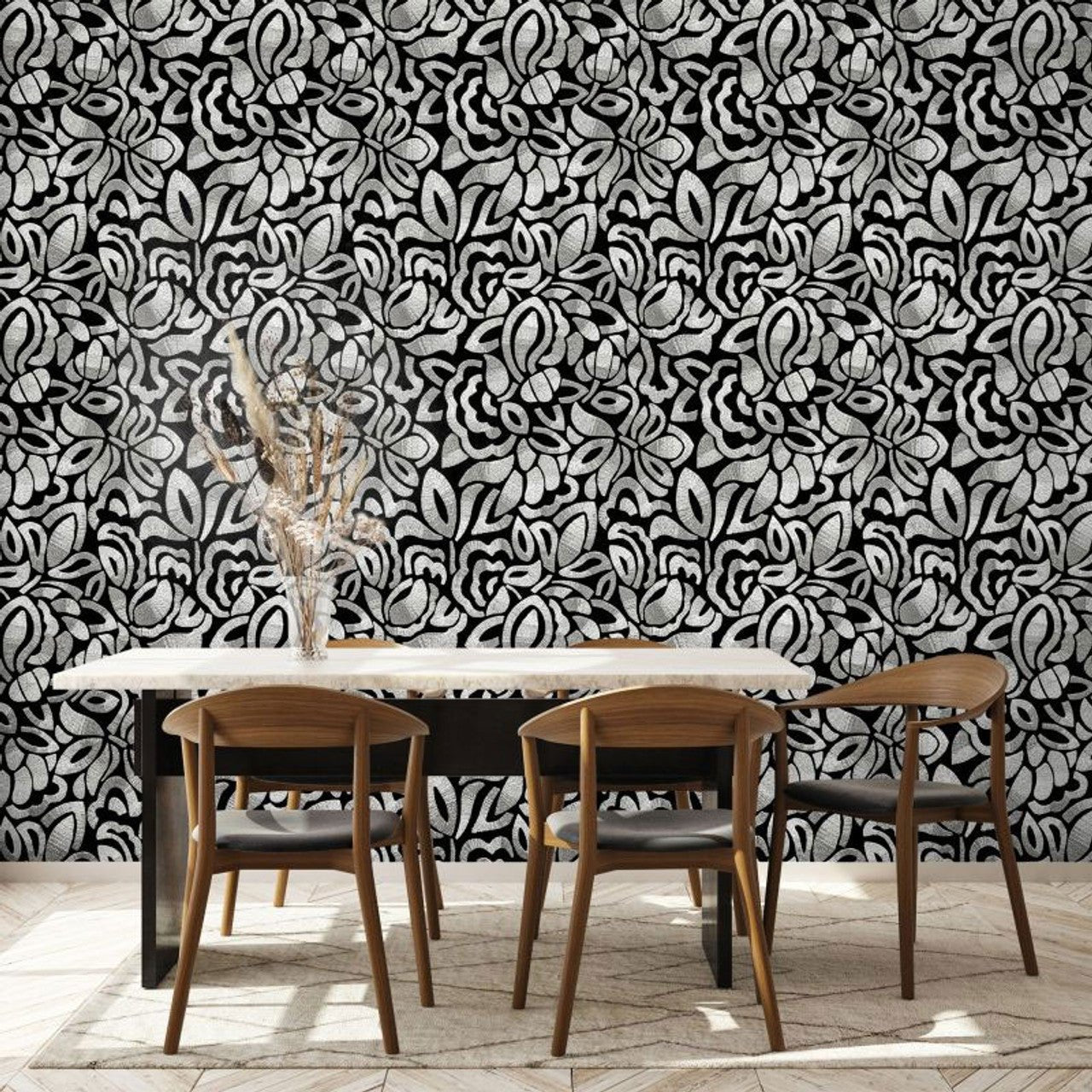 Lana Pepper Wallpaper - Black Pepper - Hohenberger - 81338 - Premier Wallcovering