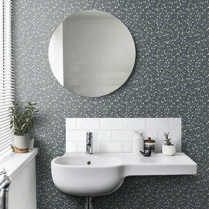 Langham Wallpaper - Dusk Indigo - Timothy Wilman - TW2535 - Premier Wallcovering