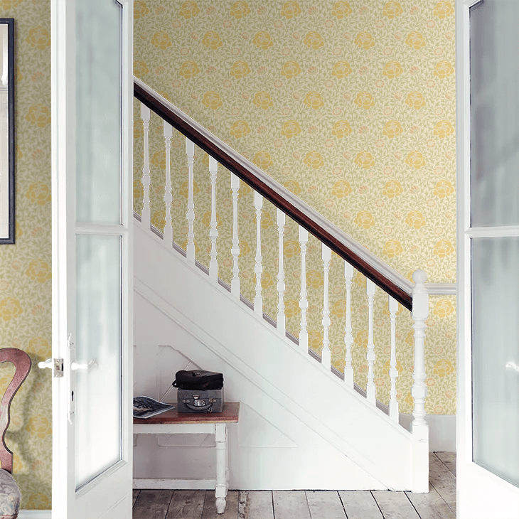 Lansdowne Walk Wallpaper - Pollen - Little Greene - 0256LWPOLLE - Premier Wallcovering