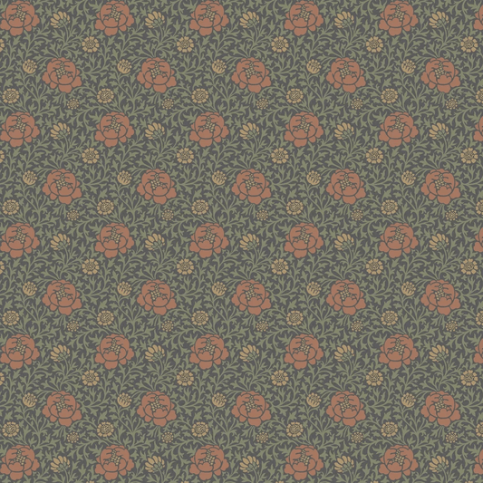 Lansdowne Walk Wallpaper - Ash - Little Greene - 0256LWASHZZ - Premier Wallcovering