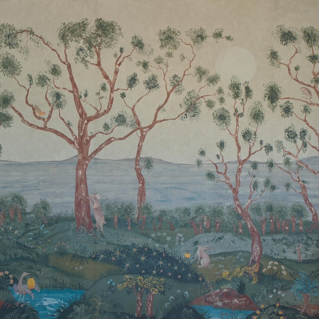 Lantern Parade Wallpaper - Dawn - Andrew Martin - KKLAPADA - Premier Wallcovering