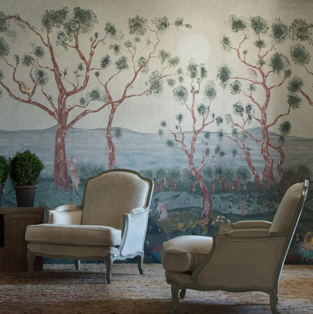 Lantern Parade Wallpaper - Dawn - Andrew Martin - KKLAPADA - Premier Wallcovering