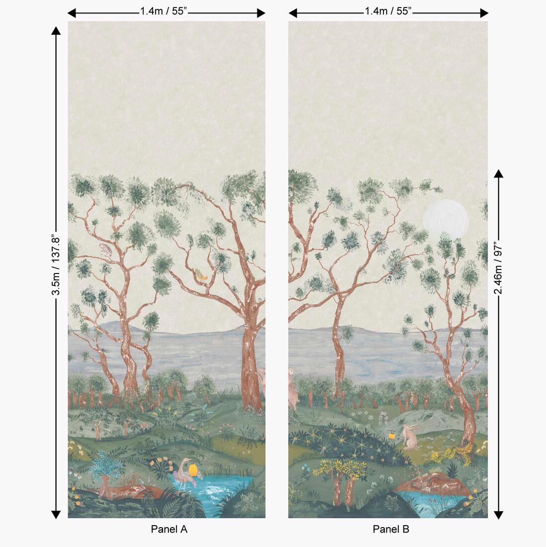 Lantern Parade Wallpaper - Dawn - Andrew Martin - KKLAPADA - Premier Wallcovering