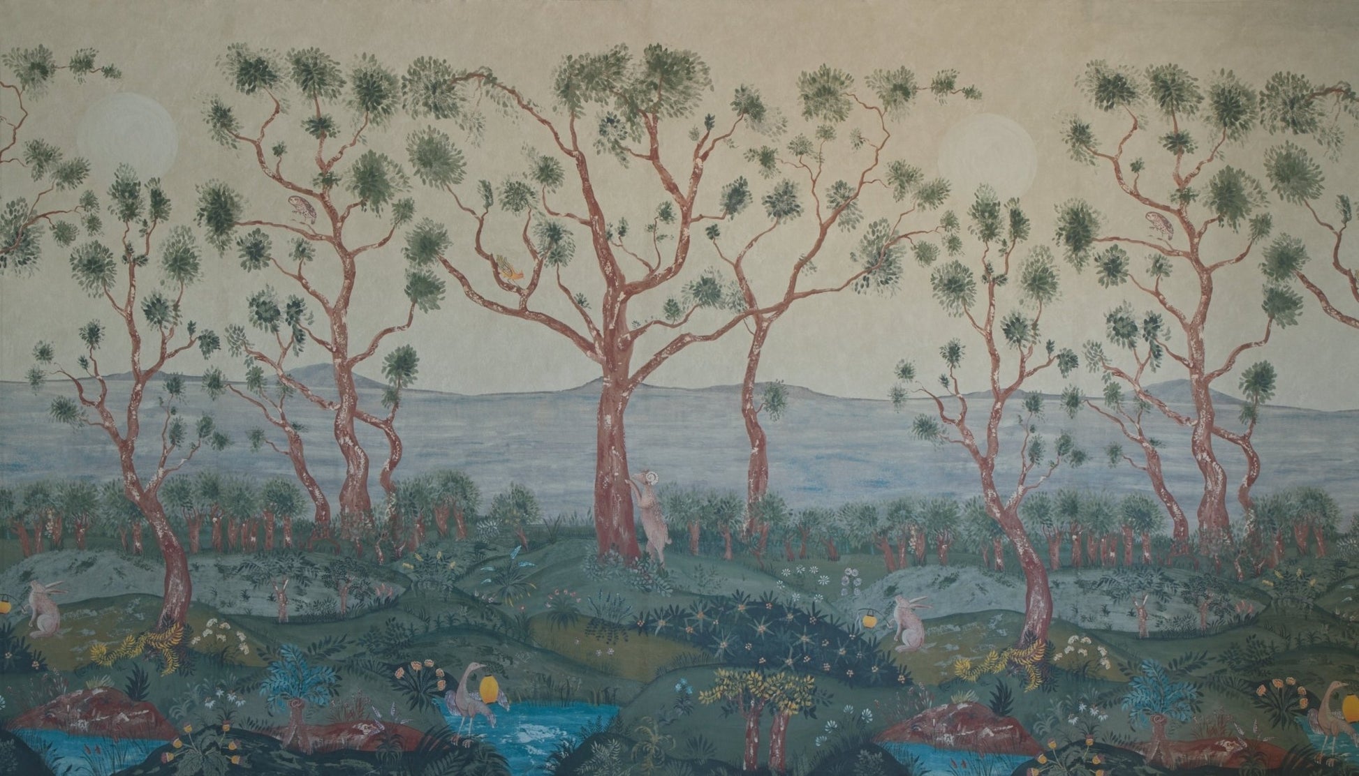 Lantern Parade Wallpaper - Dawn - Andrew Martin - KKLAPADA - Premier Wallcovering
