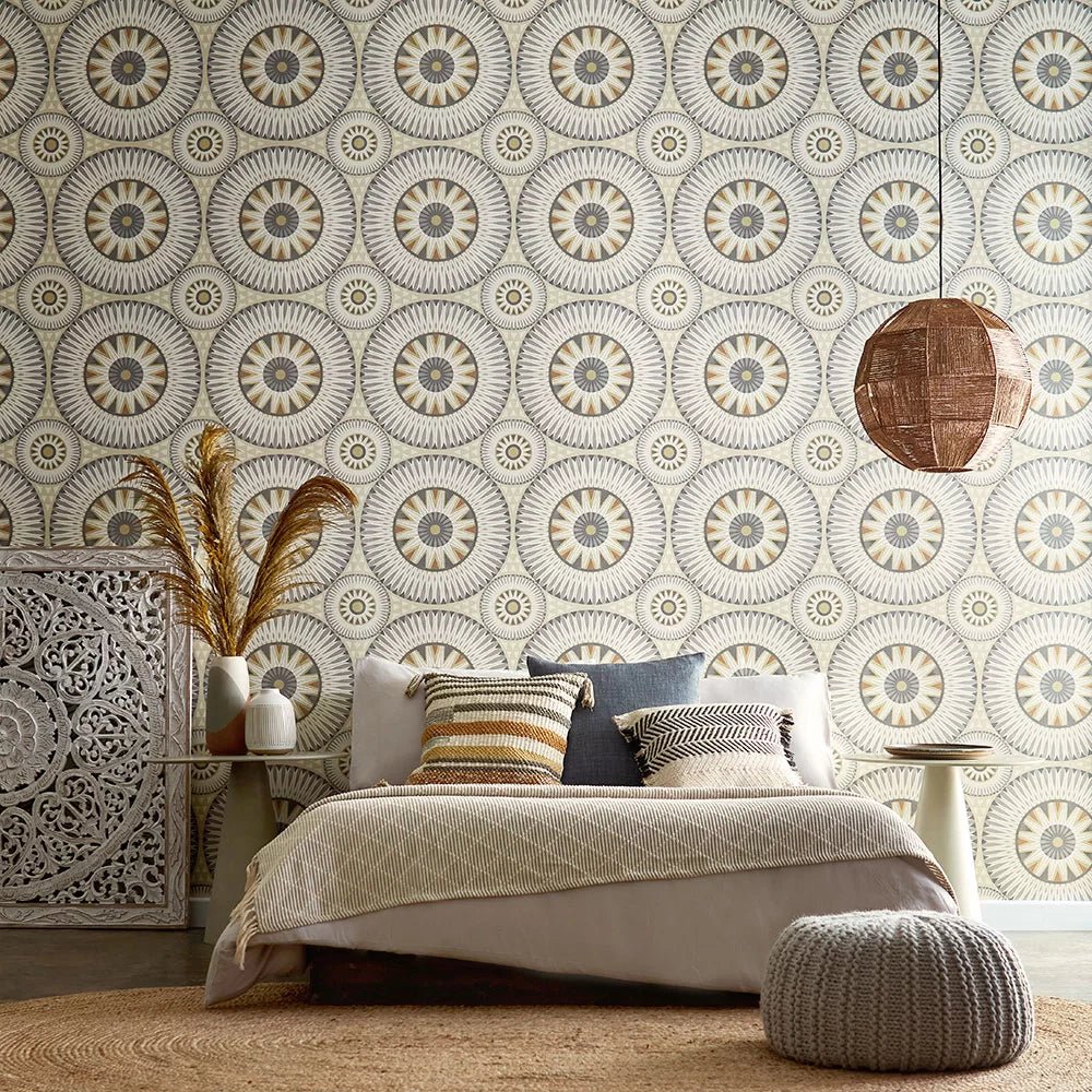 Large Ellipse Wallpaper - Fossil - Ohpopsi - GRA50123W - Premier Wallcovering