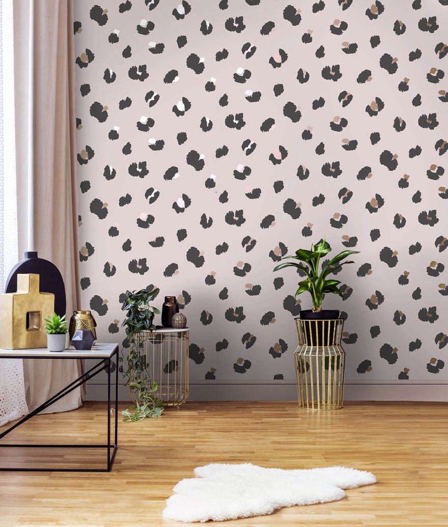 Large Leopard Spot Wallpaper - Pink - Holden Décor - 13031 - Premier Wallcovering
